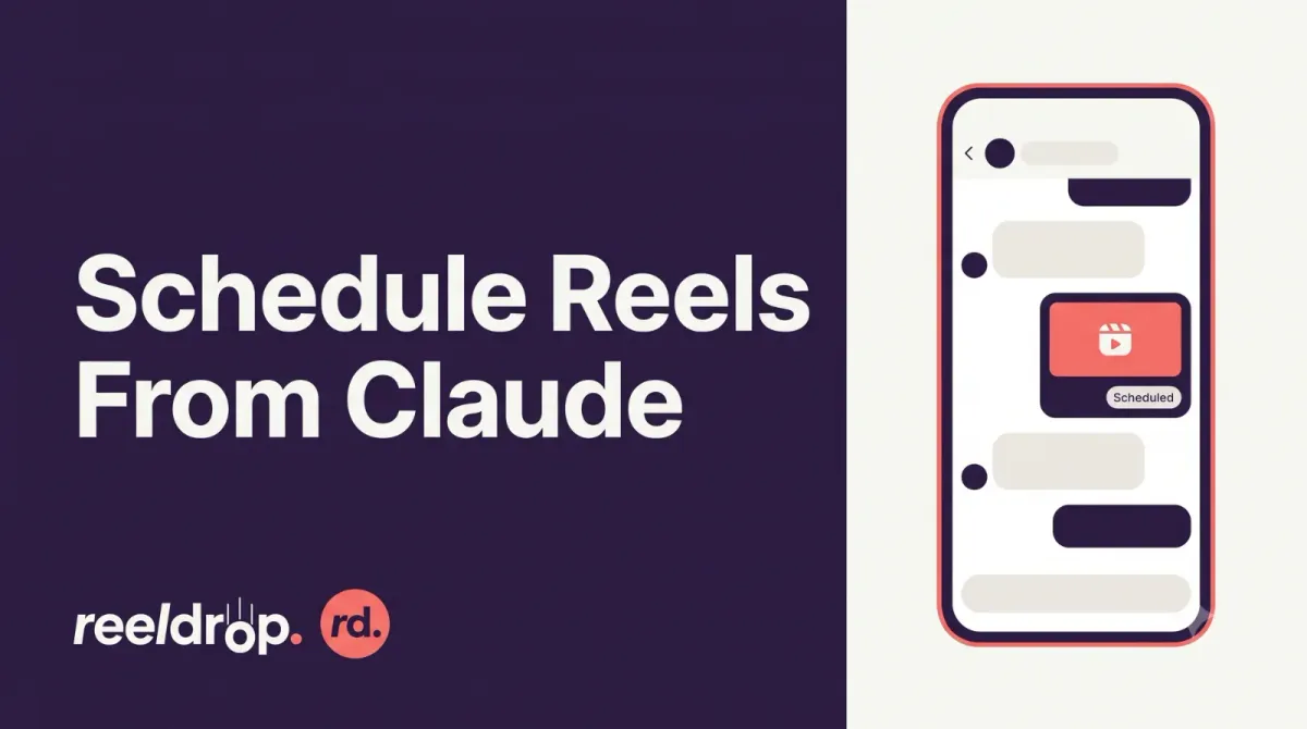You can now run ReelDrop from Claude