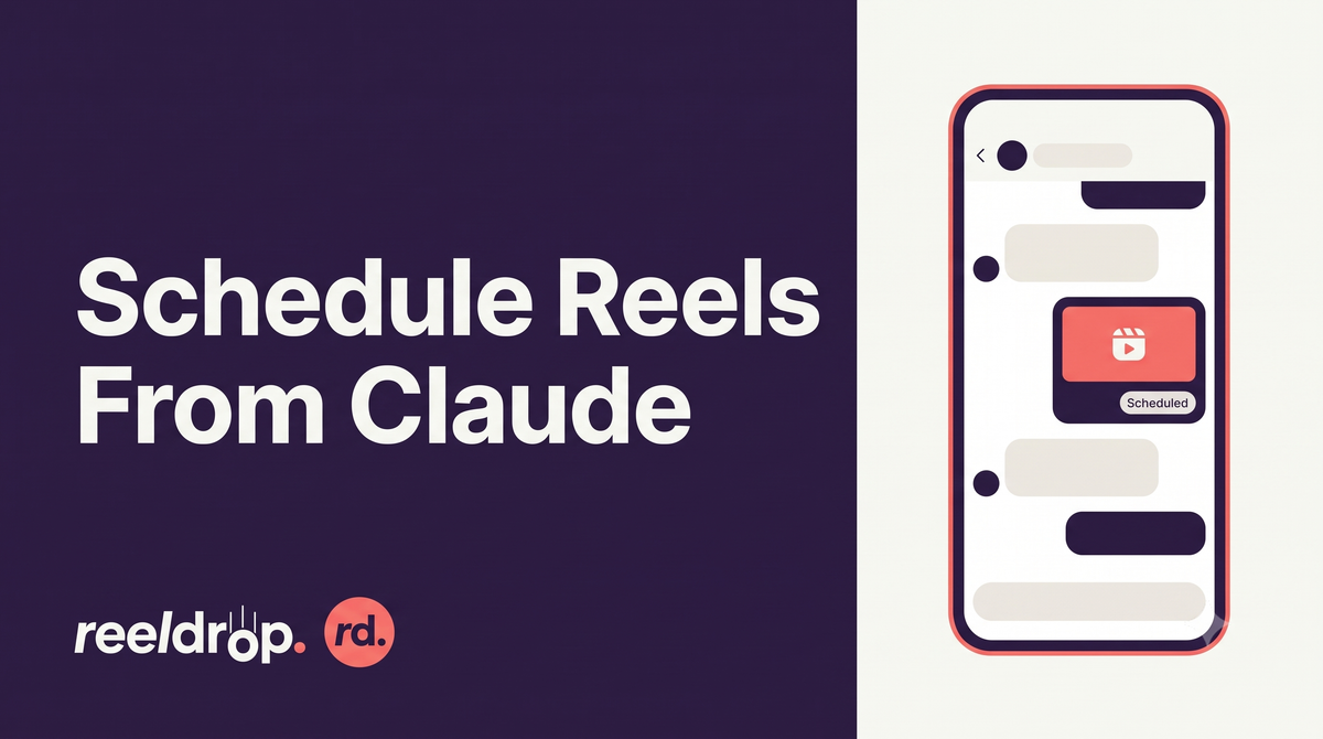 You can now run ReelDrop from Claude