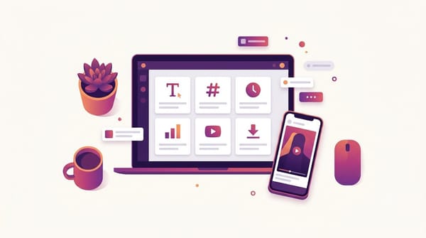 Free Instagram tools for creators arranged in six groups: captions, hashtags, analytics, video, profile, and downloads