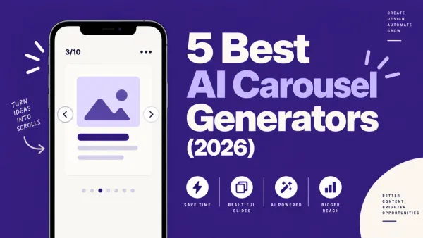 5 Best AI Carousel Generators for Instagram in 2026