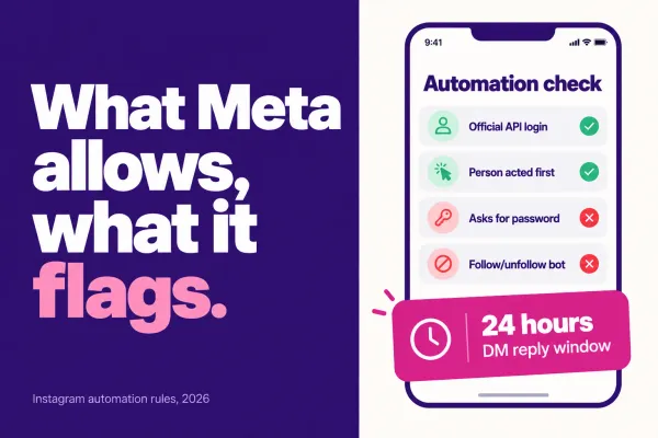 Instagram Automation Rules in 2026: What Meta Allows (and What Gets You Flagged)
